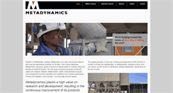 Desktop Screenshot of metadynamics.co.za